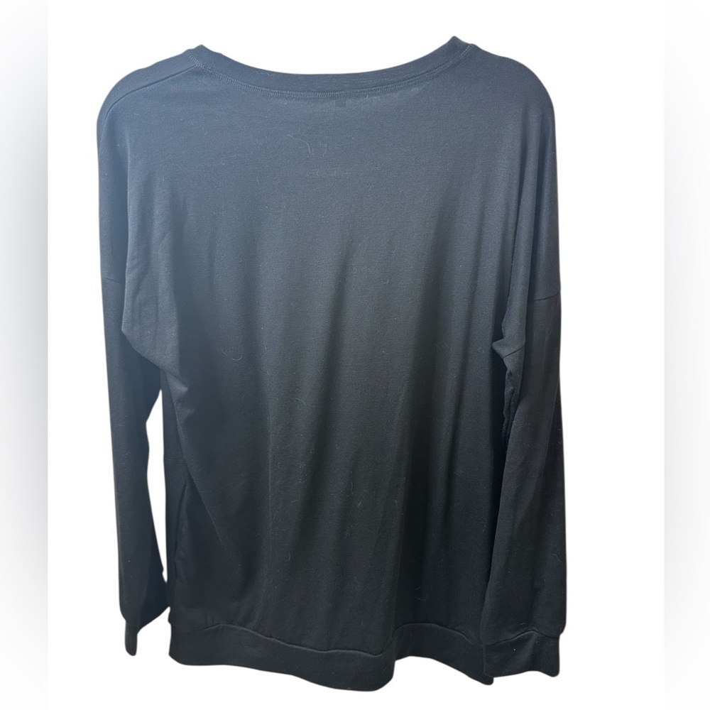 Black Cat Print Long Sleeve Tee - Picture 3 of 4